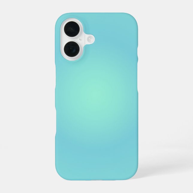 Fische Aura Gradient Sternzeichen, Grüner Gradient iPhone 16 Hülle (Rückseite)