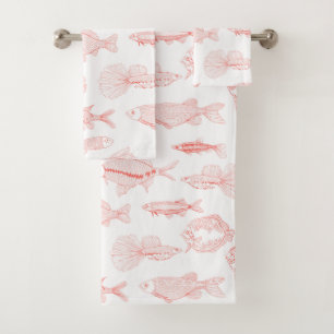 Fische Badhandtuch Set