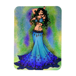 Fische Bauchtänzerin Astrologiezeichen Bauchtanz Magnet