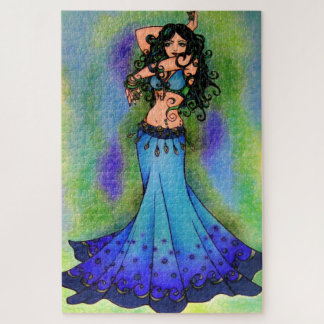 Fische Bauchtänzerin Astrologiezeichen Bauchtanz Puzzle