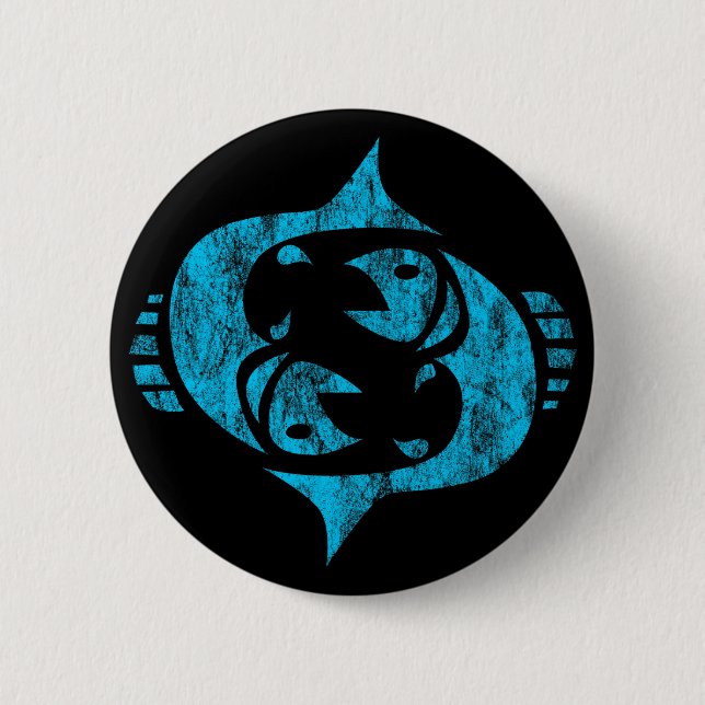 Fische Button (Vorderseite)
