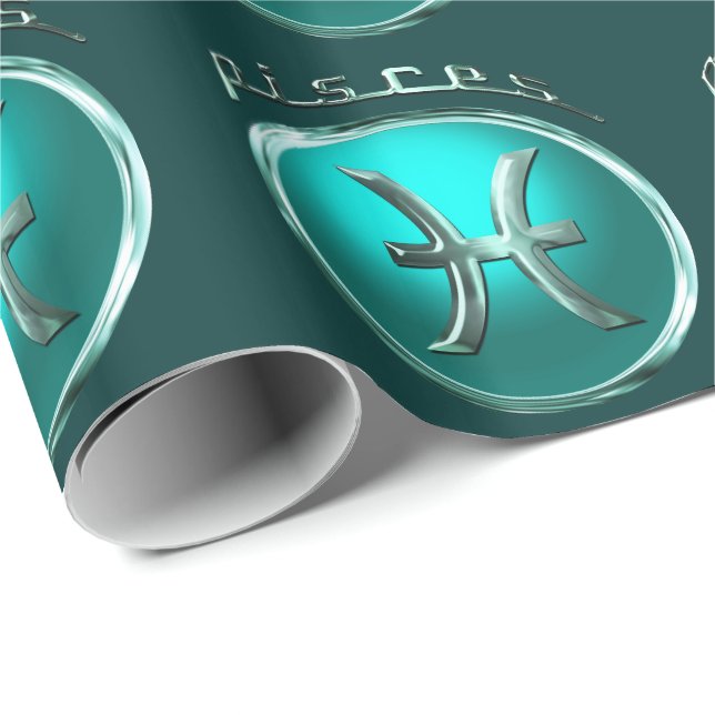 Fische | das Fisch-astrologische Zeichen Geschenkpapier (Rolleneckpunkt)