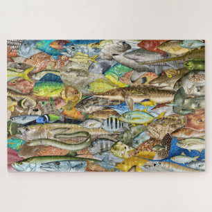 Fische des Atlantiks und des Golfs von Mexiko Puzz Puzzle