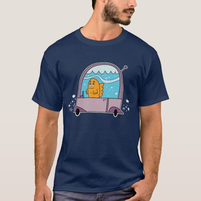 Fische, die ein Auto - den T - Shirt der Männer (Vorderseite)