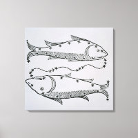 Fische (die Fische) eine Abbildung aus dem "Dichte