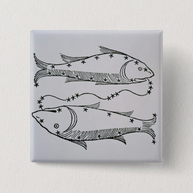 Fische (die Fische) eine Illustration vom 'Dichter Button (Vorderseite)