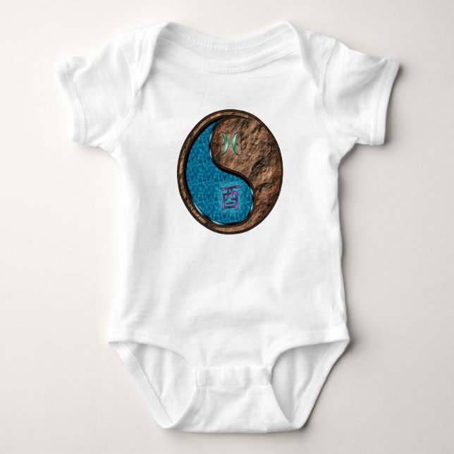 Fische & Erdhahn Baby Strampler (Vorderseite)
