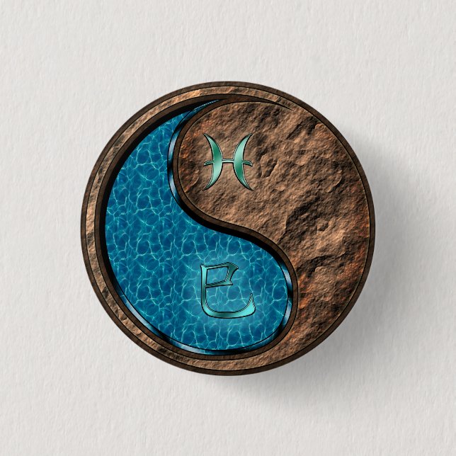 Fische & Erdlange Button (Vorderseite)