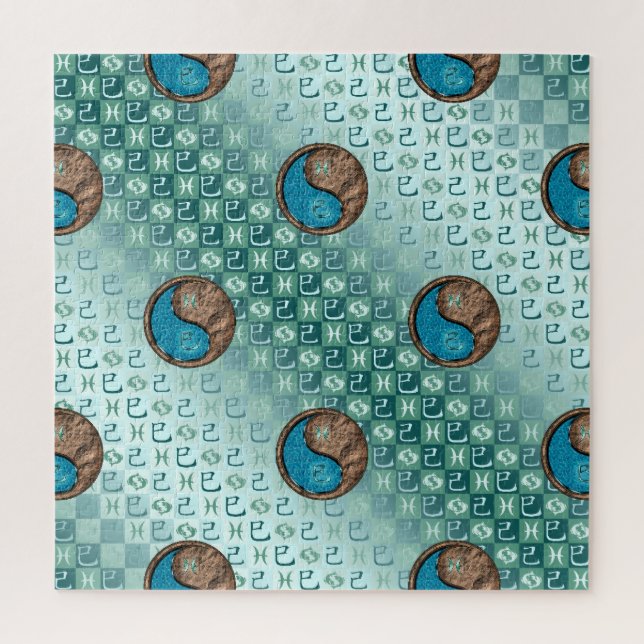 Fische & Erdlange Puzzle (Vertikal)