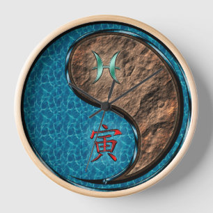 Fische & Erdtiger Uhr