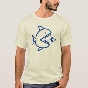 Fische essen Fisch-Weltt-shirt T-Shirt