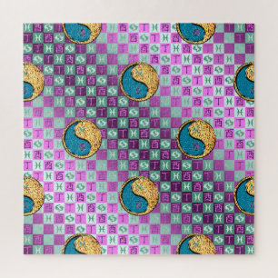 Fische & Feuer Hahn Puzzle