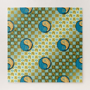 Fische & Feuerdrache Puzzle