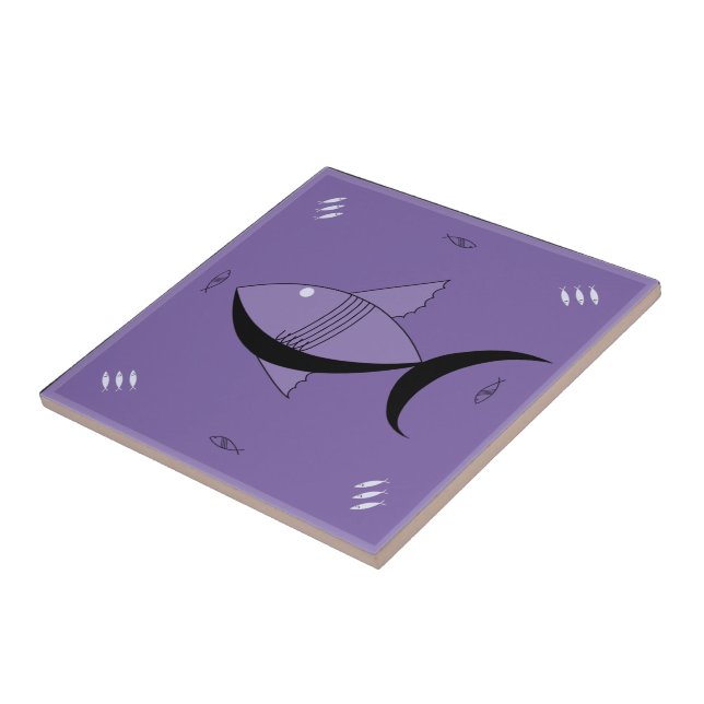 FISCHE Fünfzigerjahre der Keramik-Fliese Fliese (Seite)