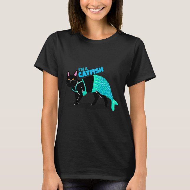 Fische für Katzen T-Shirt (Vorderseite)