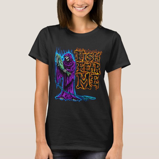 Fische fürchten mich Schnitter T-Shirt (Vorderseite)