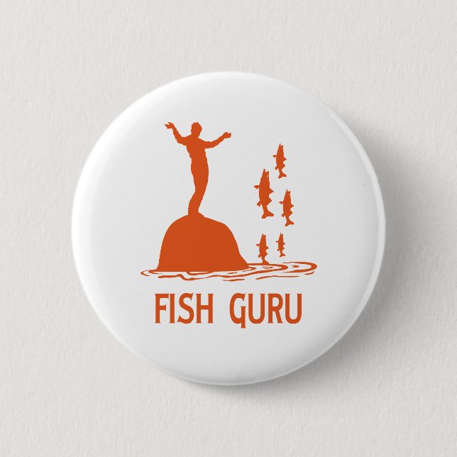 Fische Guru Button (Vorderseite)