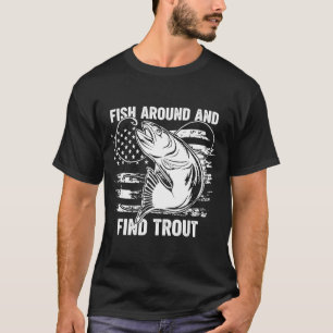 Fische herumlaufen und Forellen finden Lustiges An T-Shirt