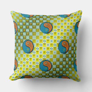 Fische & Holz-Affe Kissen