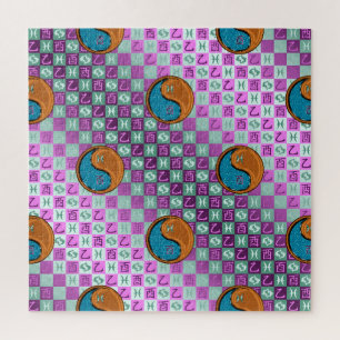 Fische & Holz Hahn Puzzle