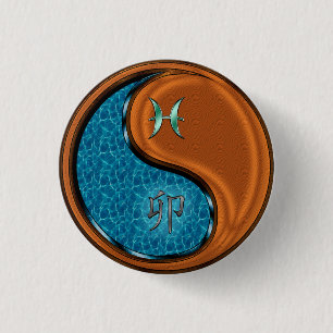 Fische & Holz Kaninchen Button