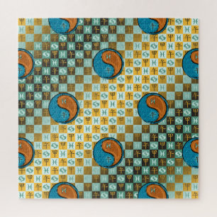 Fische & Holzpferd Puzzle