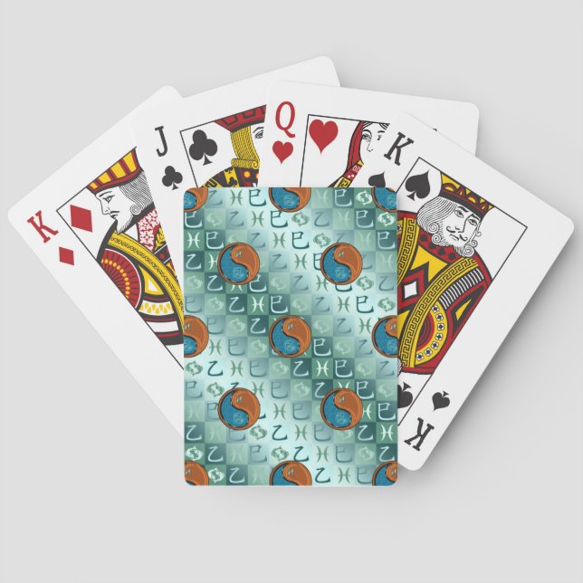 Fische & Holzschlange Spielkarten (Rückseite)