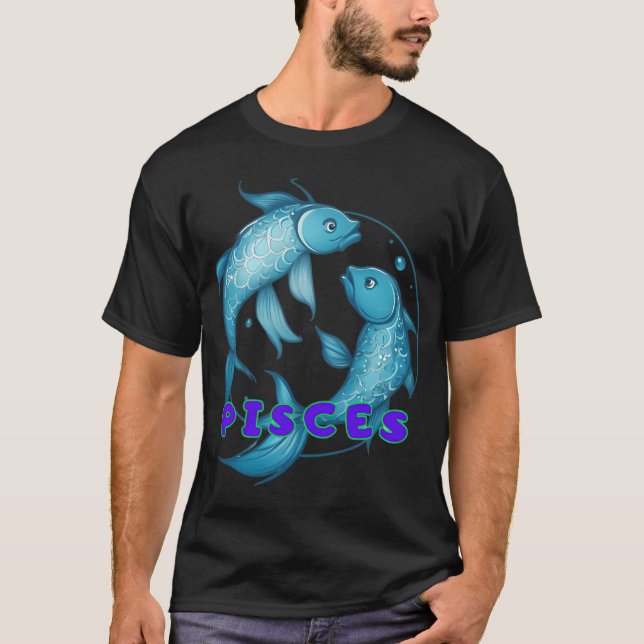Fische Horoskop T-Shirt (Vorderseite)