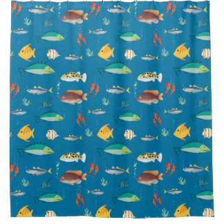 Fische im Meer Duschvorhang