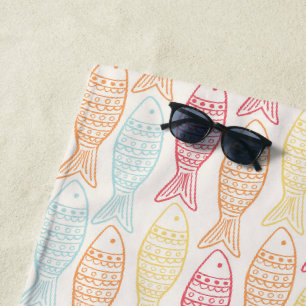 Fische im Ozean Sommer Strandtuch