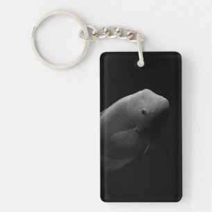 Fische im Tank - Schwarz-Weiß-Kunstfotos Schlüsselanhänger