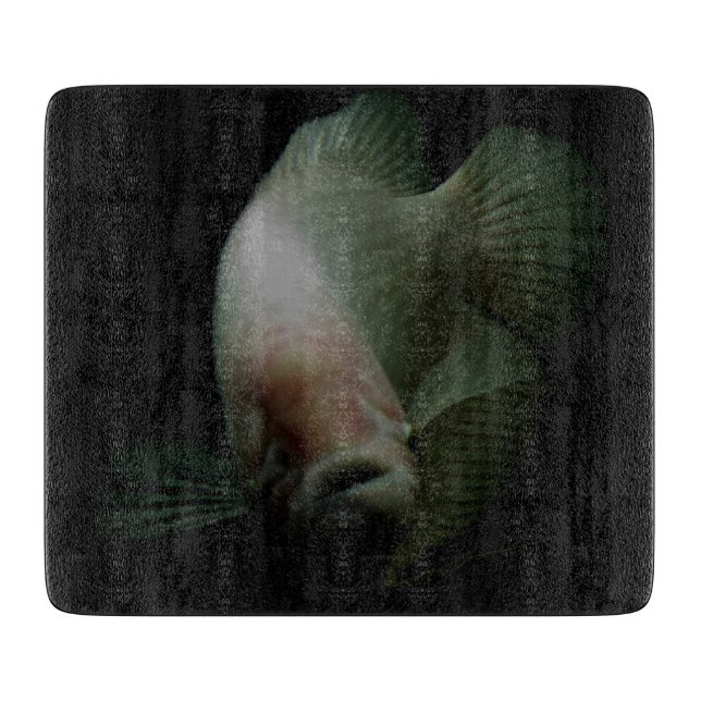 Fische im Tankportrait Schneidebrett (Vorderseite)