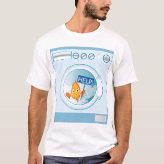 Fische im Waschmaschine-T - Shirt