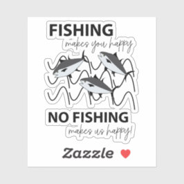 Fische im Wasserfischen Aufkleber