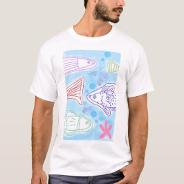 Fische in der Meereskunst T-Shirt