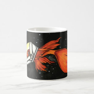 Fische in der Raum-Tasse Kaffeetasse