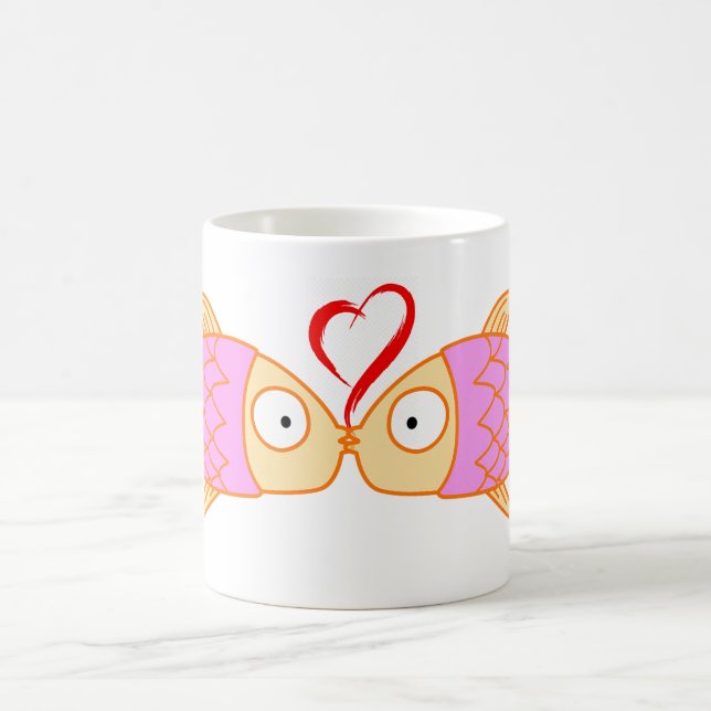 FISCHE IN LIEBE KAFFEETASSE (Mittel)