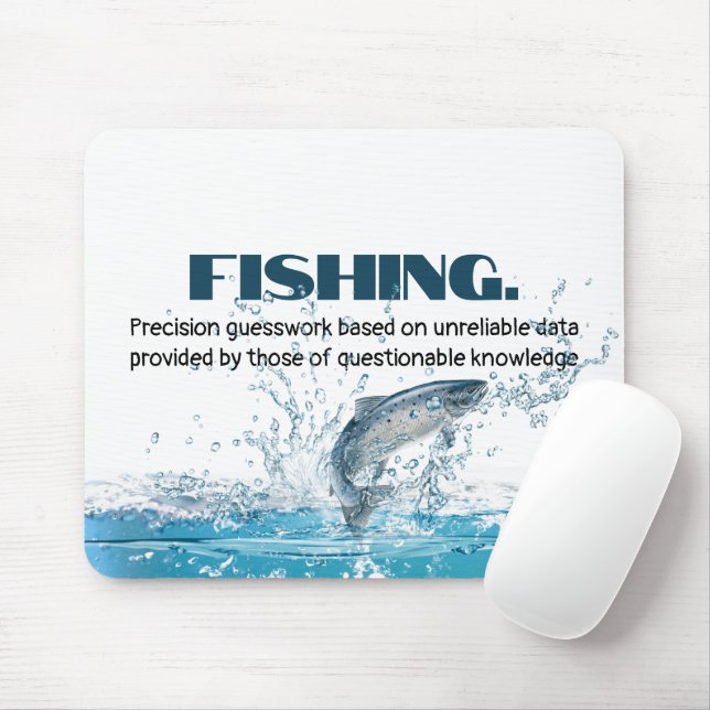 Fische in Wasser mit Zitat Mousepad (Mit Mouse)