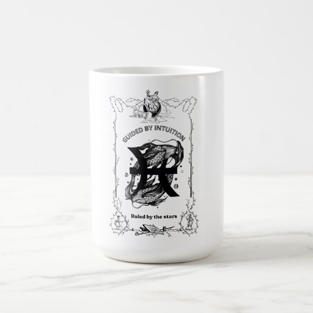 Fische Intuition Himmelsdesign Kaffeetasse (Mittel)