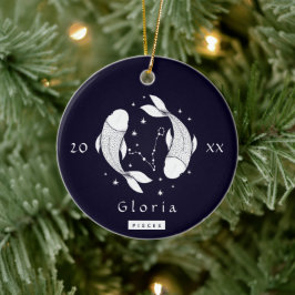 Fische Konstellation Horoskop Namensjahr Keramik Ornament