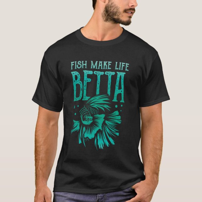 Fische machen das Leben besser T-Shirt (Vorderseite)