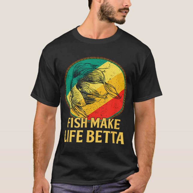 Fische machen das Leben schöner   (5) T-Shirt (Vorderseite)
