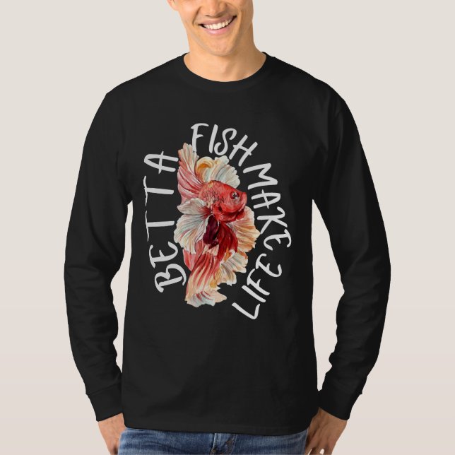 Fische machen Leben Betta 184 T-Shirt (Vorderseite)