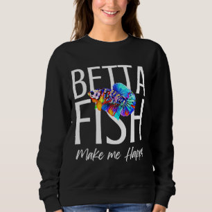 Fische machen mich glücklich aktiv sweatshirt