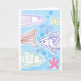 Fische Meereskunst Karte
