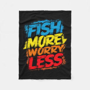 Fische mehr Besorgnis weniger lustig Niedliche leu Fleecedecke