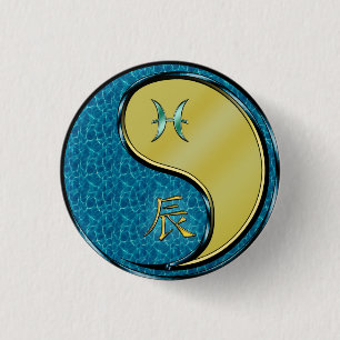 Fische & Metalldrache Button