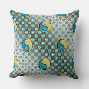 Fische & Metallkaninchen Kissen