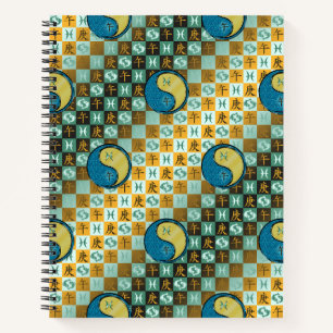 Fische & Metallpferd Notizbuch