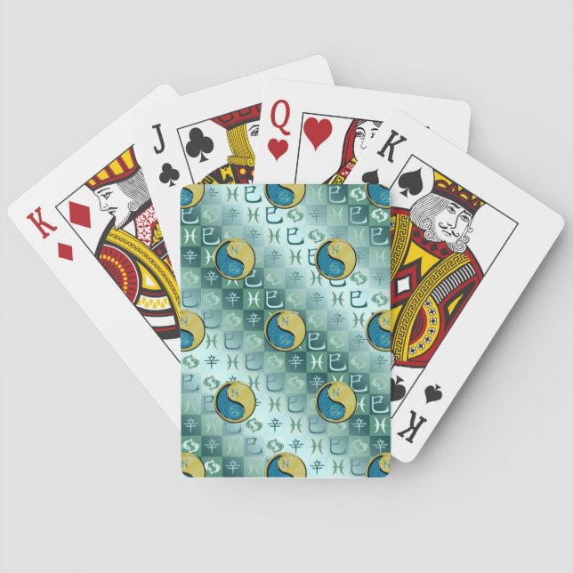 Fische & Metallschlange Spielkarten (Rückseite)